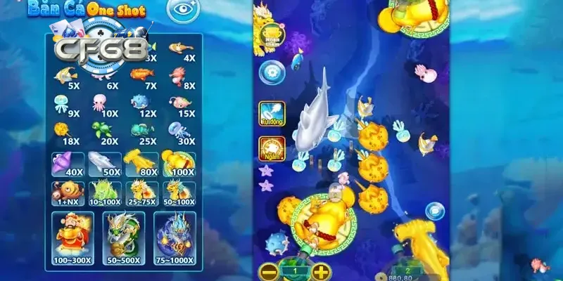 Review vũ khí và loại cá của game bắn cá Oneshot